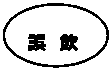 フローチャート : 結合子: 誤　飲